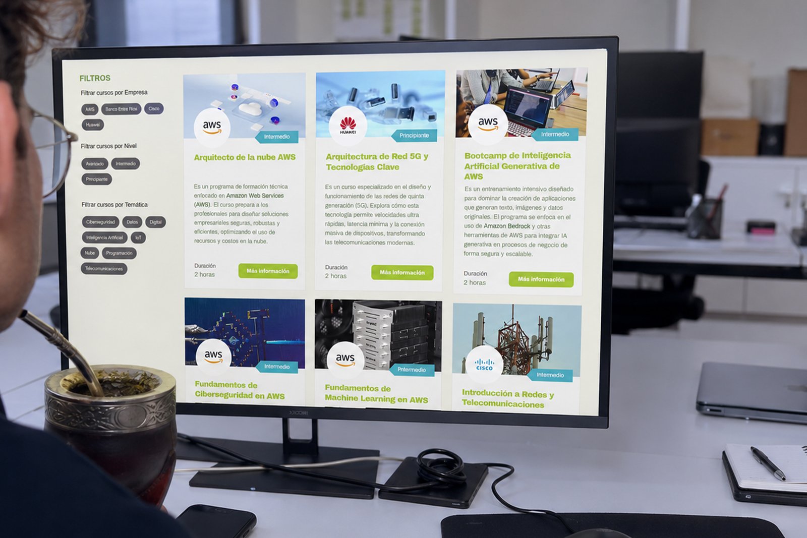 Una nueva plataforma reúne toda la oferta de formación digital de la provincia